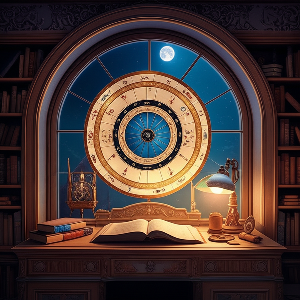 Глубокий анализ 4 дом в натальной карте на фоне уютного интерьера.