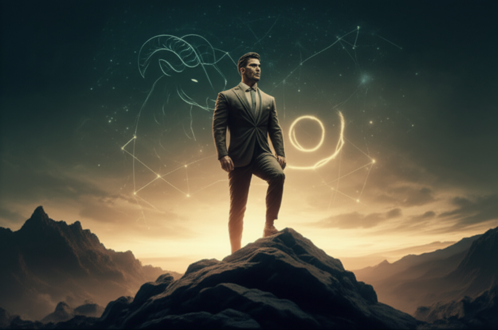 Астрологический портрет, который символизирует 6 января знак зодиака мужчина Козерог.