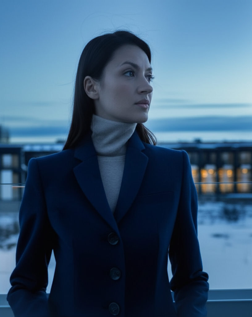 Сдержанная и амбициозная 6 января знак зодиака женщина Козерог, символизирующая успех и стабильность.