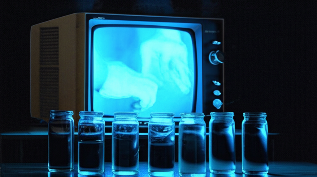 Алан Чумак и его знаменитые сеансы зарядки воды через телевизор.