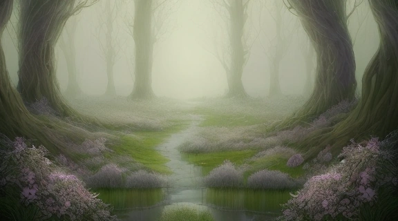 Мистическая бузина, окруженная древними славянскими поверьями, у деревянного дома, символизирующая бузина мифология славян как защитник и проводник.