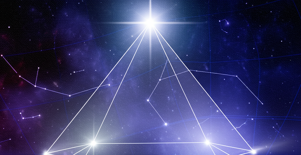 Схематическая иллюстрация, наглядно показывающая, что обозначает Парус в гороскопе на примере натальной карты.