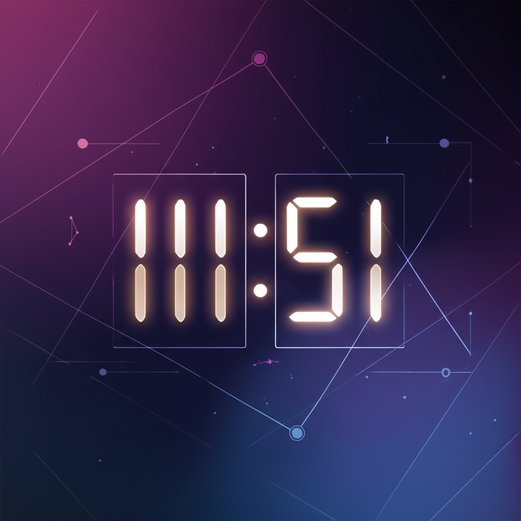 Символическое значение числа 11 51 в нумерологии на фоне космического градиента