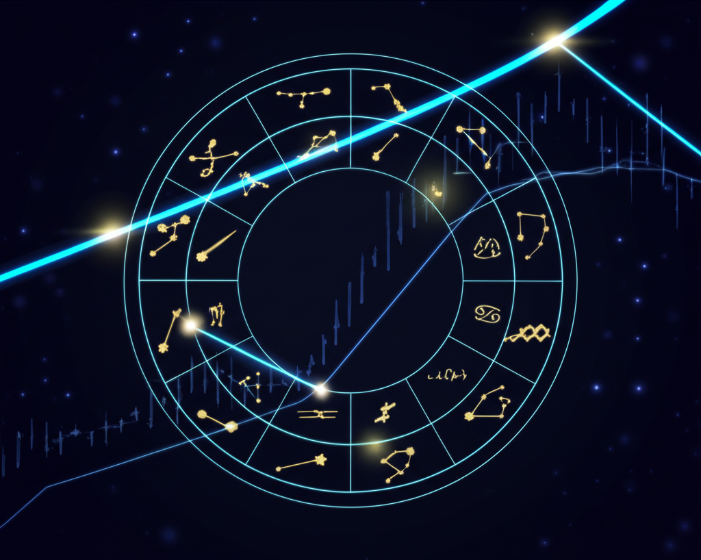 Что такое финансовая астрология: пересечение звездной карты и биржевого графика.