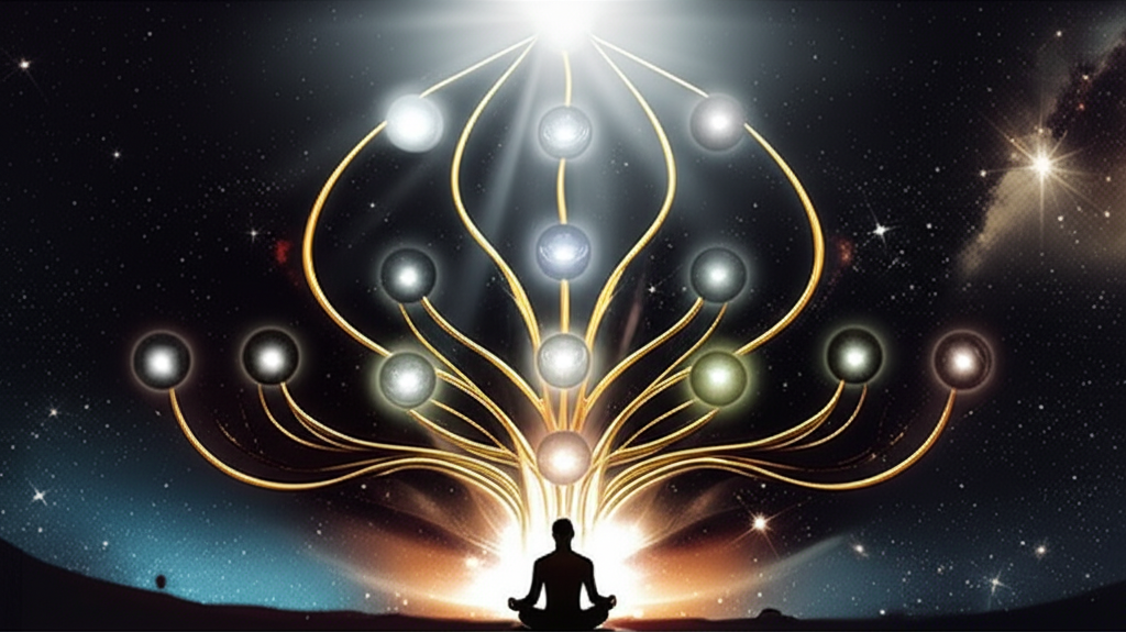 Символическое Древо Жизни, наглядно иллюстрирующее, что такое каббала и структура ее мироздания.