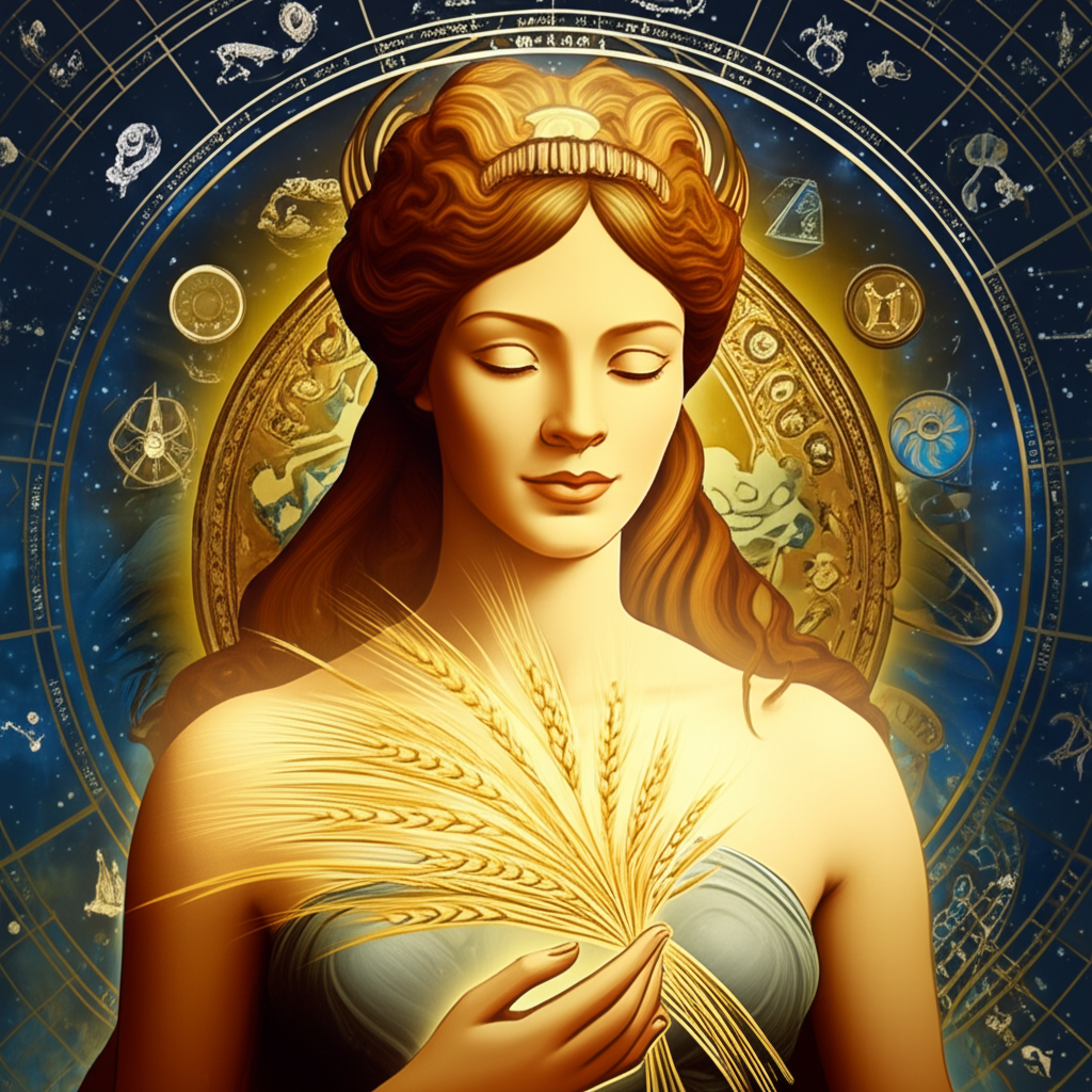 Астрологическая карта, где детально показано, что такое Церера в астрологии