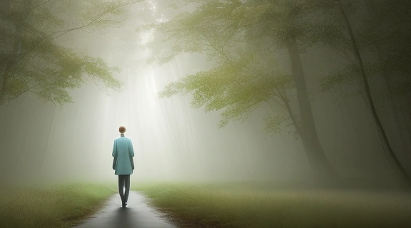 Изображение пути самоопределения и внутренних размышлений, символизирующее выбор, который делают девственники.