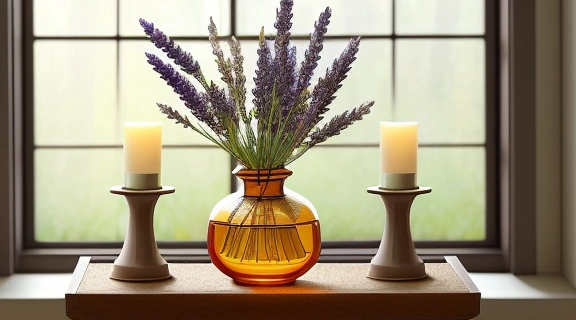 Фэн-шуй аромата: изображение диффузора с эфирными маслами, создающего гармоничную атмосферу.