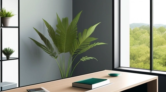 Уютный и функциональный офис, спроектированный с учетом принципов Фэн-шуй в бизнесе, способствующий гармонии и процветанию.