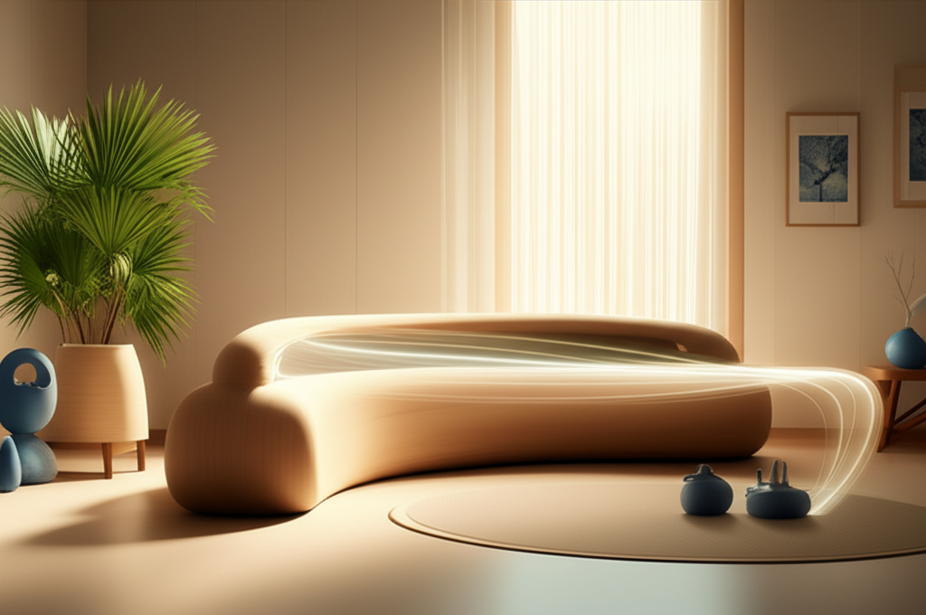 Гармоничный интерьер, демонстрирующий фен шуй законы энергии в действии.