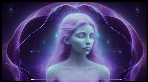 Иллюстрация, сочетающая астрологические символы и киноленты, воплощающая идею Гороскопа фильмоскопа.