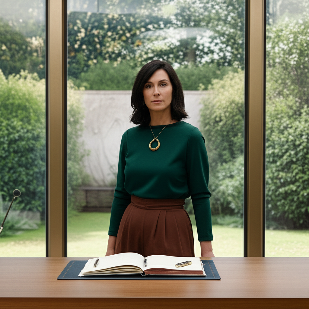 Изображение успешной женщины-Тельца в ее уютном и элегантном домашнем офисе, демонстрирующее характеристики знака зодиака телец женщина успех.