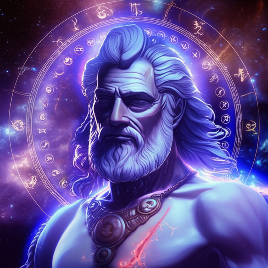 Иллюстрация, показывающая мудрого кентавра Хирона, символизирующего <b>значение Хирон в натальной карте раны</b> как проводника к исцелению и мудрости через пережитый опыт.