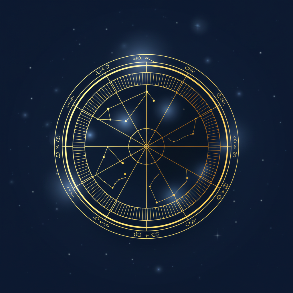 Профессиональная интерпретация натальной карты со знаками зодиака и планетами на схеме.