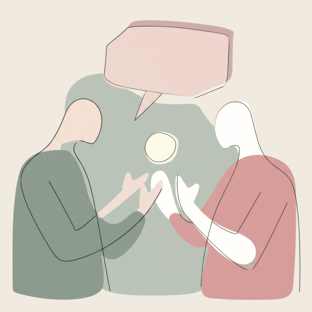 Иллюстрация, демонстрирующая, как не обидеть человека в процессе деликатного общения.