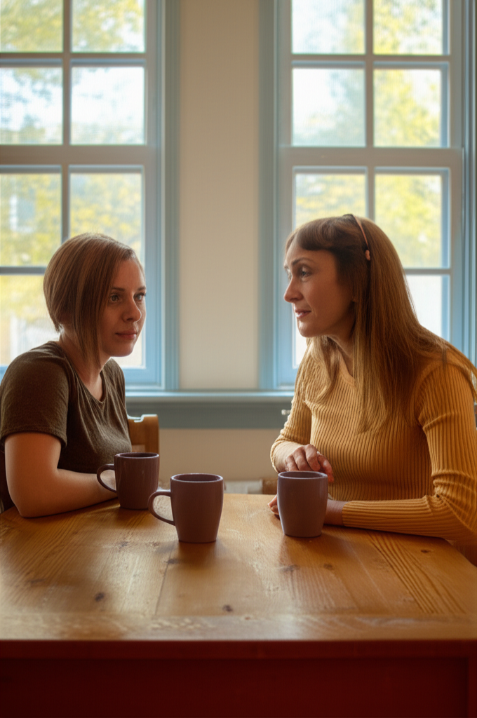 Спокойный диалог между родителем и сыном — первый шаг к тому, как понять подростка.