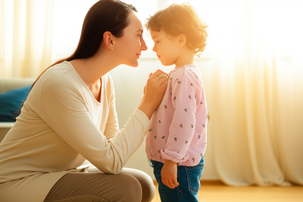 Заботливый родитель показывает на своем примере, как приучить ребенка слушаться через уважение и понимание.