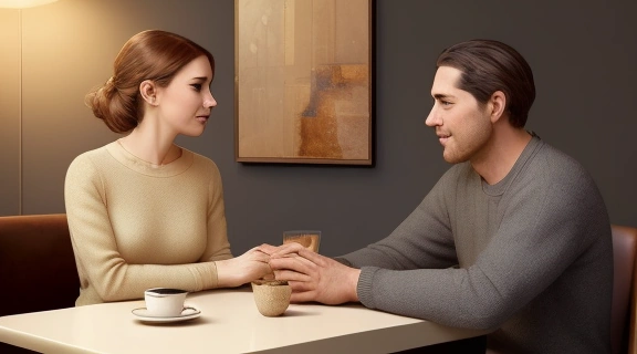 Изображение демонстрирует группу людей, увлеченных искренним общением в кафе, символизируя, как соблазнить любого через подлинное взаимодействие и уверенность.