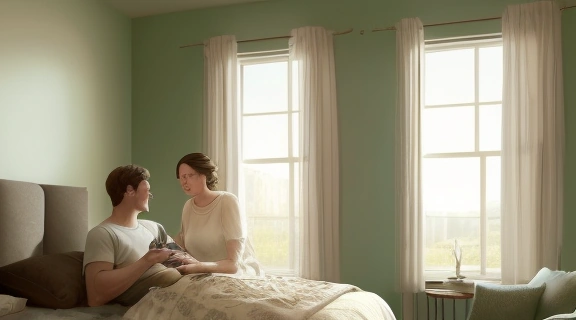 Пара общается через видеозвонок, демонстрируя, как сохранить отношения на расстоянии, поддерживая эмоциональную близость.