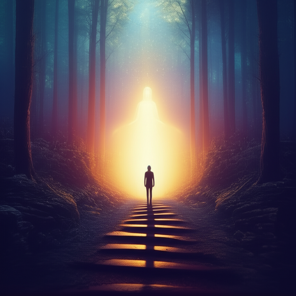 Символическое изображение пути, освещенного светом, которое поможет понять, как узнать хранителя и его знаки.