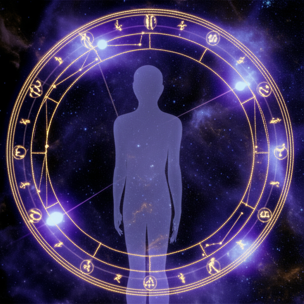 Астрологическая схема, иллюстрирующая, как узнать планету управителя в натальной карте.