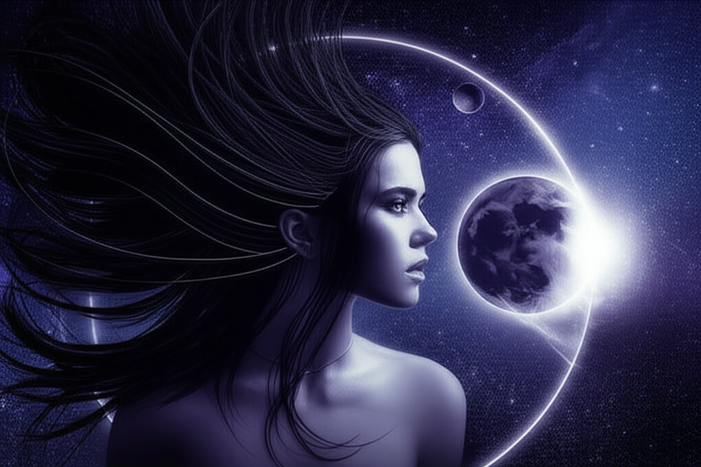 Астрологическая схема, показывающая, как влияет Лилит на судьбу