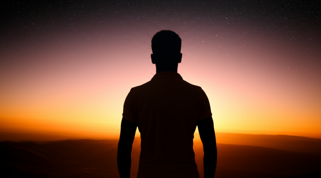 Человек на рассвете начинает новую жизнь и понимает, как забыть мужа или жену.