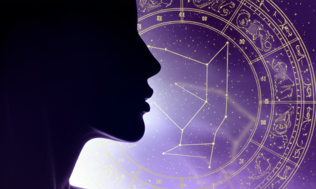 Астрологическая карта созвездий, иллюстрирующая, как заинтересовать мужчину знак зодиака