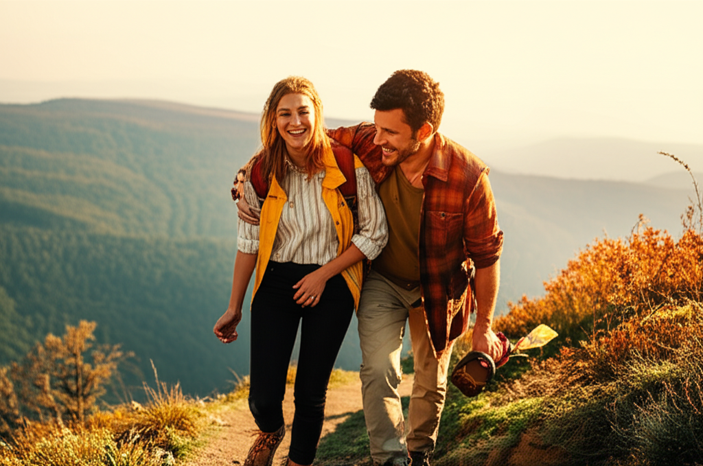 Практическое руководство, как завоевать мужчину стрельца через общие интересы и приключения на природе.