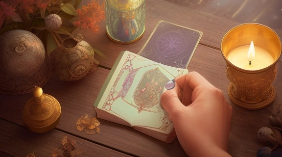 Завораживающее изображение, демонстрирующее Карта дня и карта года, символизирующее ежедневные инсайты и годовые циклы.