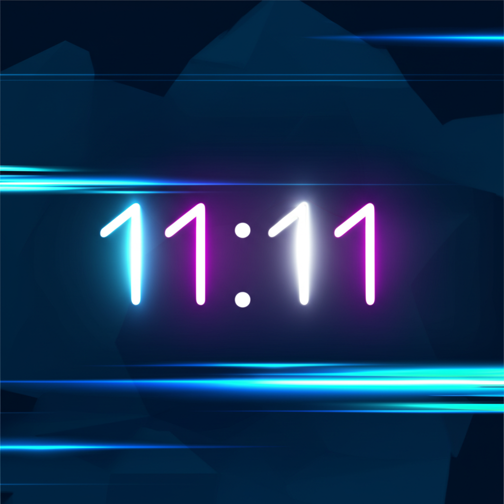 Человек размышляет о значении, когда на часах видишь одинаковые цифры 11:11 на экране своего смартфона.
