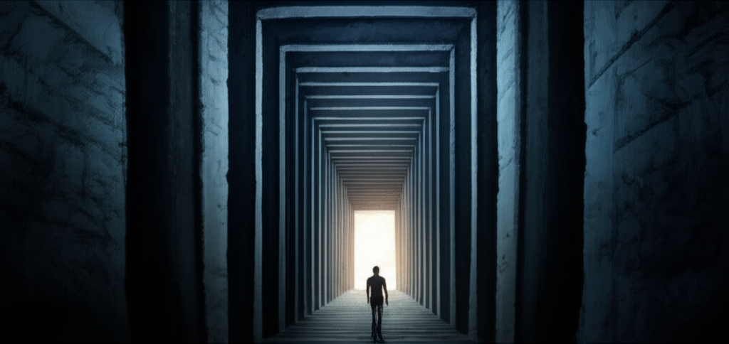 Человек ищет решение, когда кажется, что выхода нет