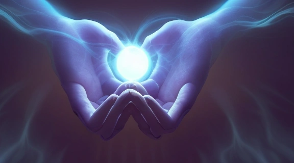 Иллюстрация, изображающая Кто такие экстрасенсы в медитативном состоянии, демонстрирующая различные формы сверхчувственного восприятия.