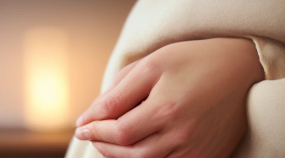 Пара рук, символизирующая Любовь под угрозой, но сохраняющая нежность и надежду