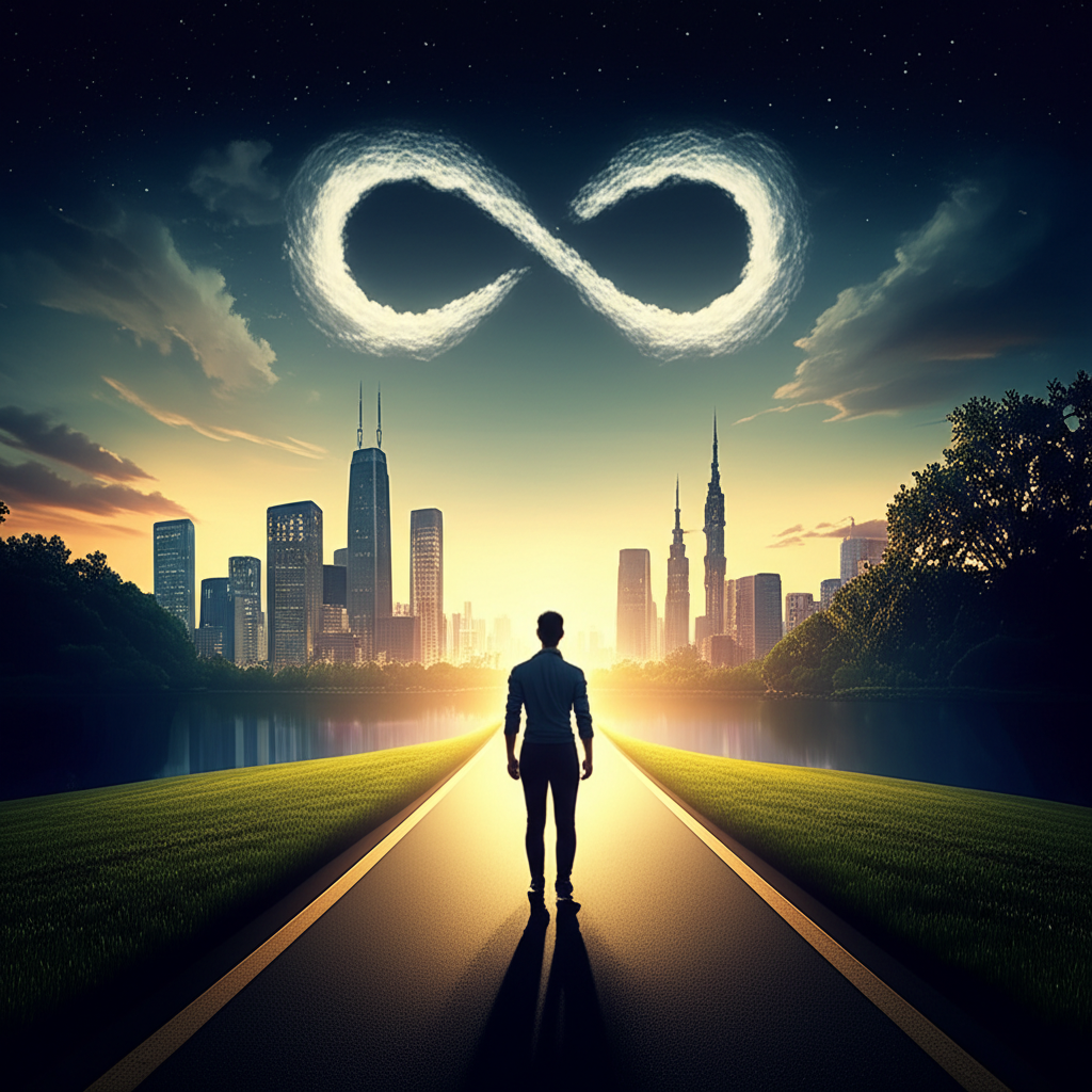 Впевнена в собі людина 8ки на шляху до балансу між матеріальним світом та духовним розвитком.