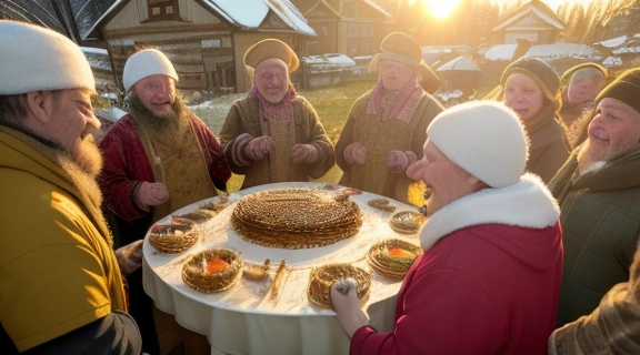 Празднование Масленица история приметы в старинном русском поселении