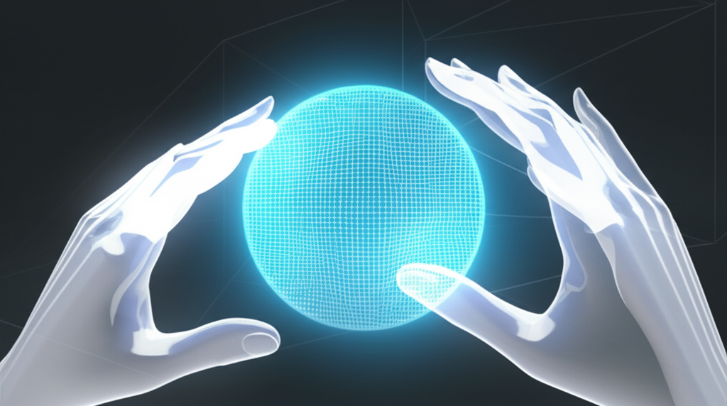 Концептуальное изображение, иллюстрирующее мутабельный процесс трансформации данных.