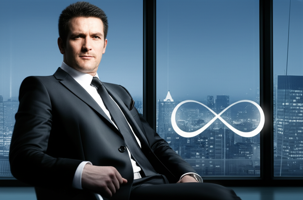 Мужчина восьмерка характеристика: портрет амбициозного и уверенного в себе лидера в деловой обстановке.