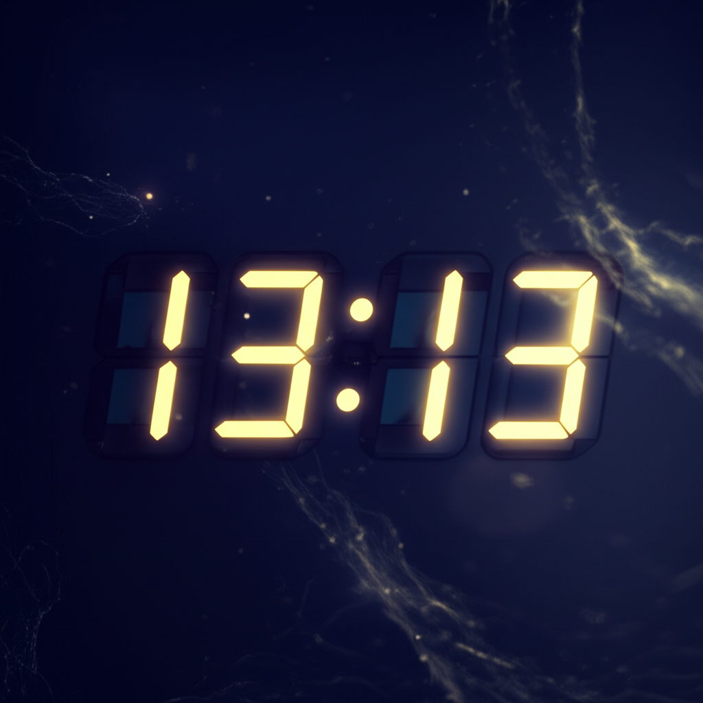 Загадочное значение на часах 13 13, символ перемен и новых начинаний.