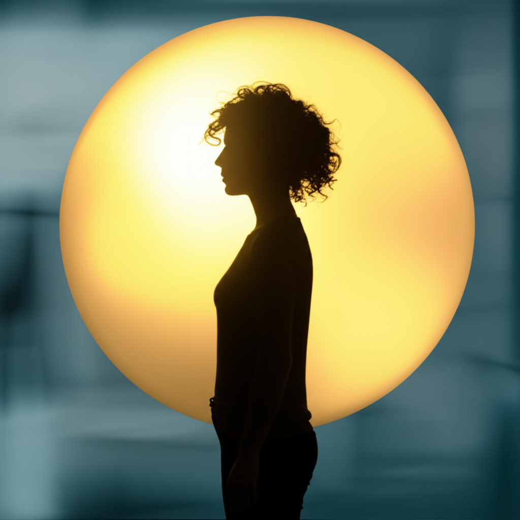 Символическое изображение: человек, защищающий личное пространство, иллюстрирующее нарушение границ.