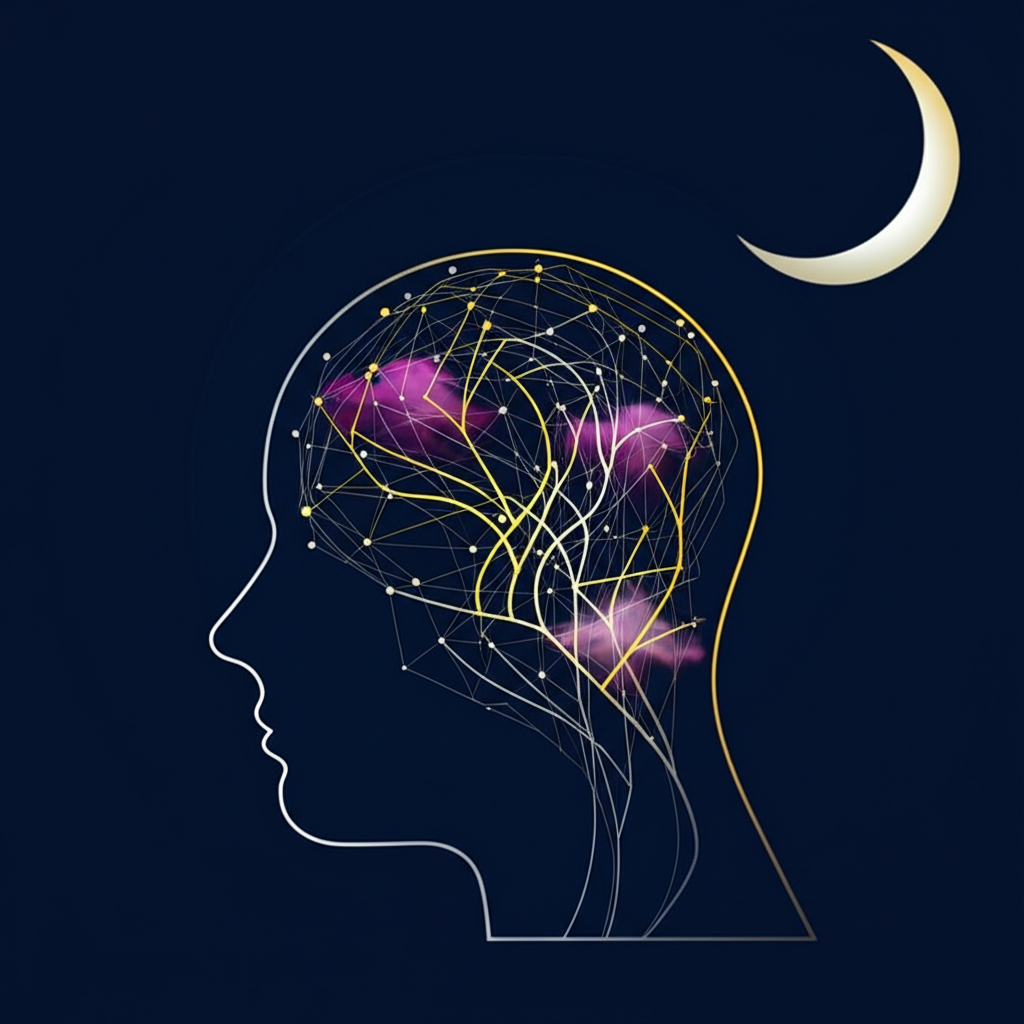 Визуализация того, что представляет собой наука засыпать: нейронные связи в мозге человека во время отдыха.