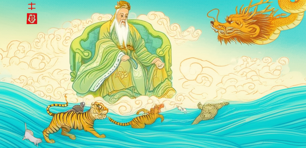 Великая гонка, которую устроил нефритовый император 12 животных, чтобы определить порядок знаков китайского зодиака.