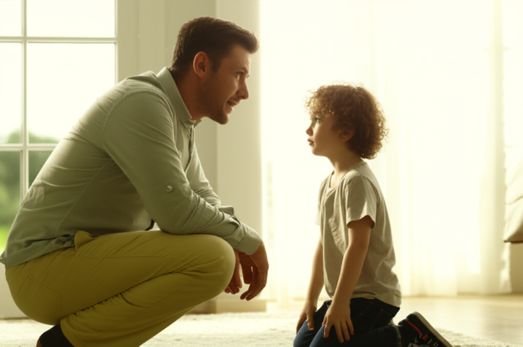 Психолог объясняет, нужно ли наказывать детей, на примере диалога родителя с сыном.