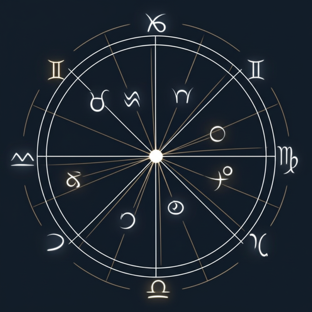 Схематичное изображение, раскрывающее планетарные господства в астрологии через связь знаков зодиака и их управителей.