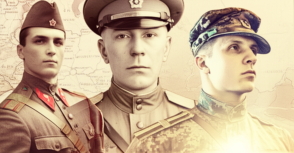 Визуальная история Дня защитника Отечества: от солдата в будёновке до современного воина России.