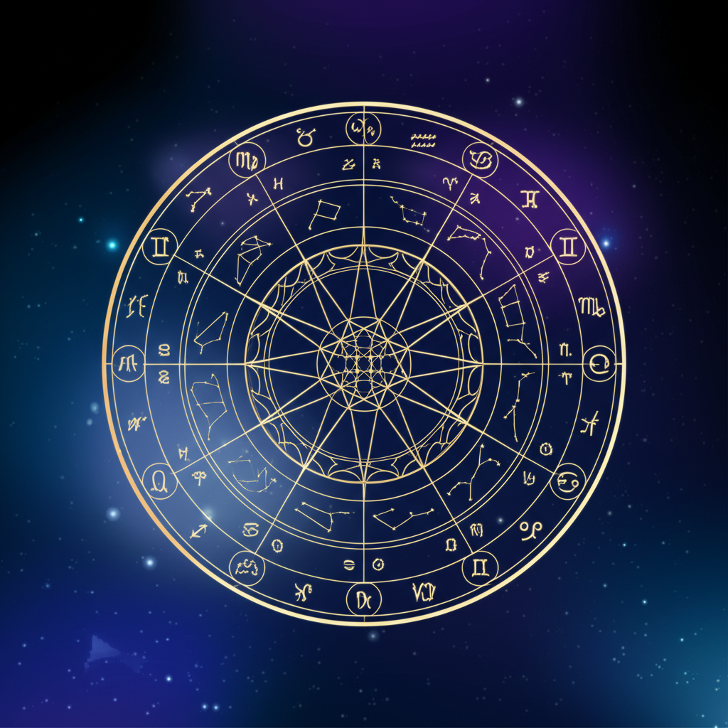 Астрологический расчет натальной карты онлайн бесплатно с расшифровкой и прогноз, представленный в виде светящейся космограммы.