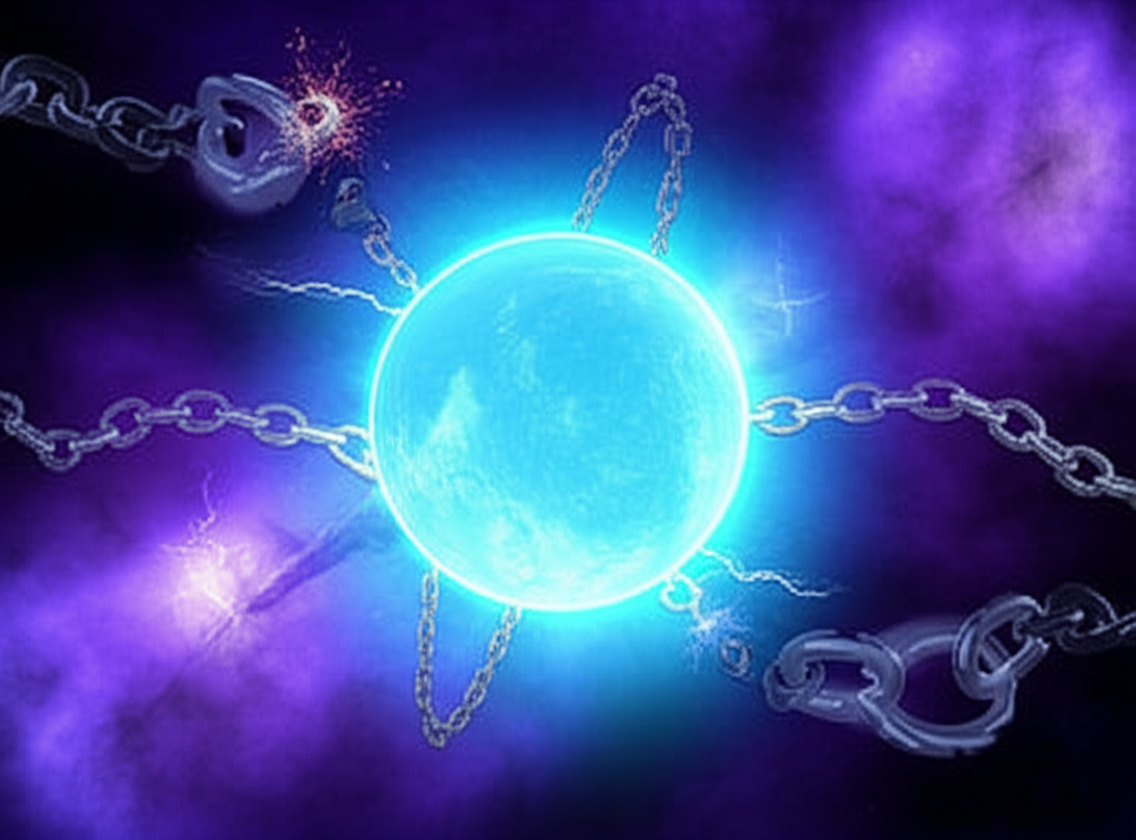 Изображение ретроградного Урана, символизирующее внутреннее пробуждение и переоценку во время его астрологического цикла, демонстрирует, ретроградный Уран что значит для личной трансформации.