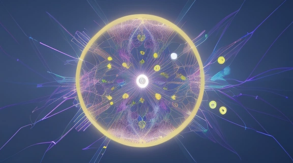 Абстрактная визуализация, символизирующая Сектор славы и репутации в современном цифровом мире.