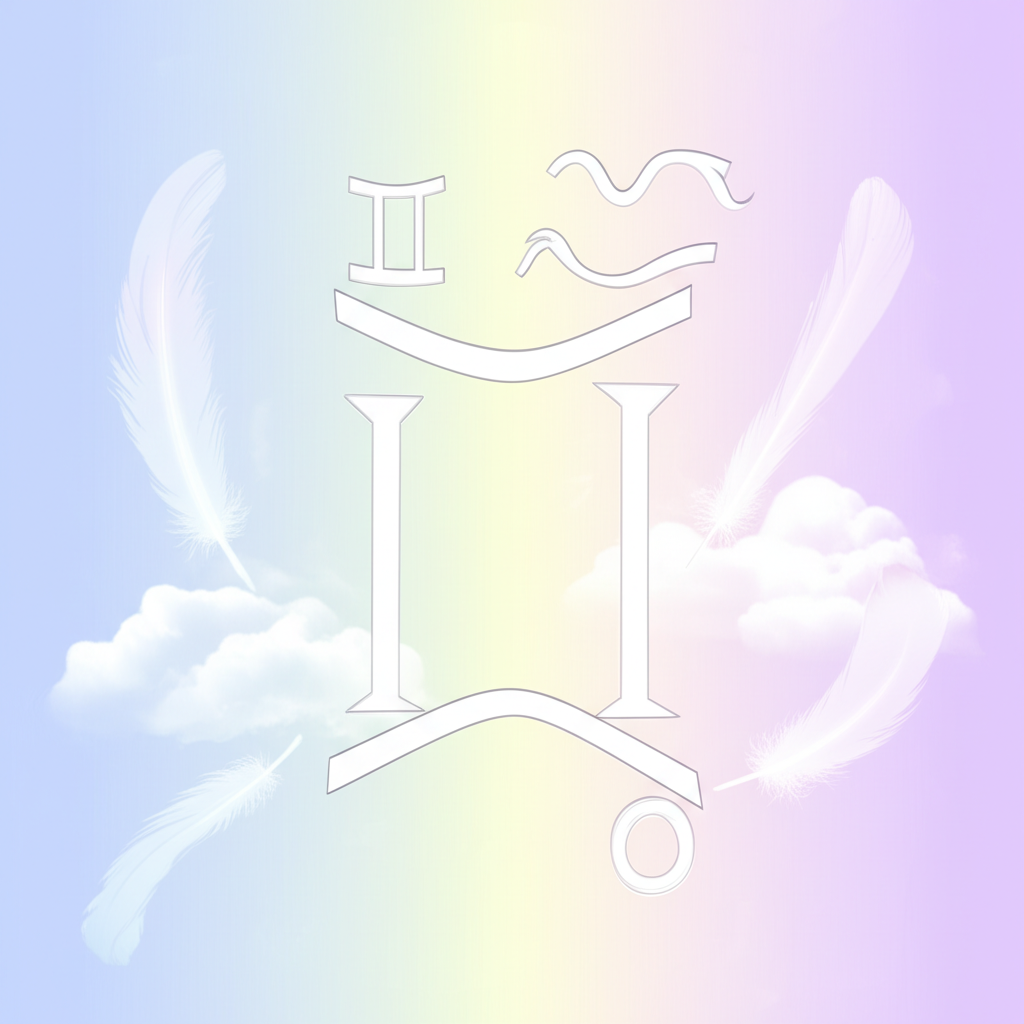 Стихия воздуха знаки зодиака: символы Близнецов, Весов и Водолея в минималистичной графике.