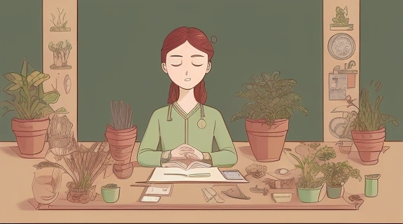 Иллюстрация, символизирующая Телец выбор профессии среди финансовых, строительных, сельскохозяйственных и творческих сфер.